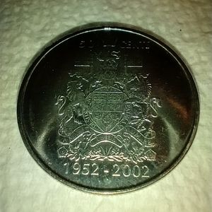 2002 Elizabeth 2, Golden Jubilee Half dollar coin